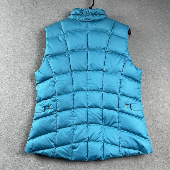Eddie Bauer Vest Womens Large Blue 650 Down Puffer Full Zip Quilted Outdoor - Picture 5 of 9